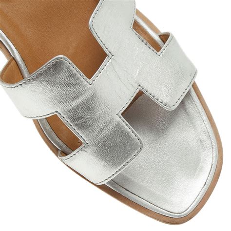 hermes metallic oran sandals|Hermes oran size chart.